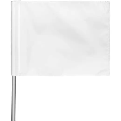 Hoppla Tournament Golf Flag Solid White